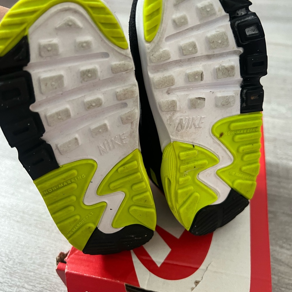 Nike Kids Sneakers - Black, White, and Yellow